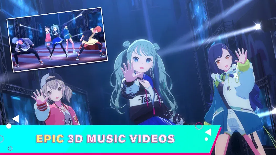 Взломанная HATSUNE MIKU: COLORFUL STAGE! (Хацуне Мику)  [МОД Бесконечные деньги] — последняя версия apk на Андроид screen 4