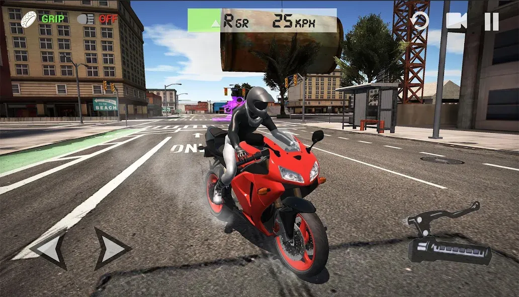 Взлом Ultimate Motorcycle Simulator (Ультимативный Мотоциклетный Симулятор)  [МОД Menu] — полная версия apk на Андроид screen 1