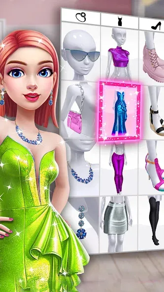 Скачать взломанную Fashion Makeover Stylist Game  [МОД Menu] — последняя версия apk на Андроид screen 1