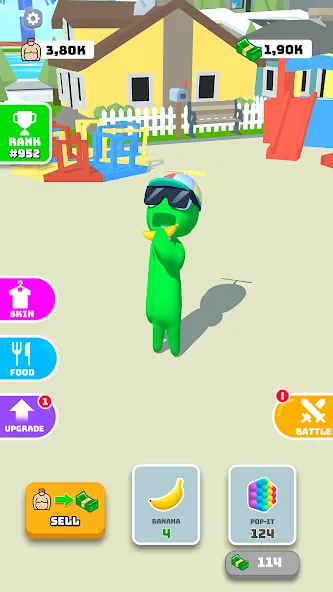 Скачать взломанную Eating Hero: Clicker Food Game (Итинг Хиро)  [МОД Menu] — последняя версия apk на Андроид screen 1