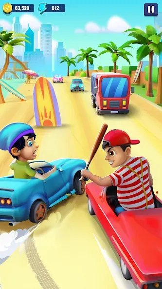 Взломанная Mini Car Runner — Racing Games (Мини Кар Раннер)  [МОД Много денег] — последняя версия apk на Андроид screen 1