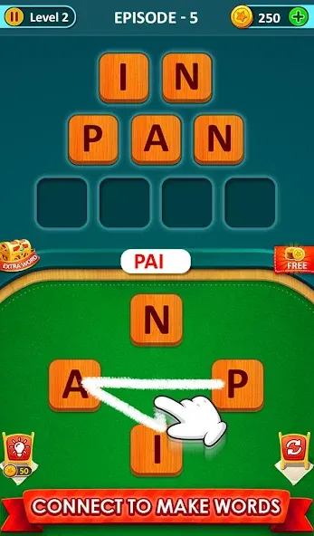 Взломанная Word Game 2024 — Word Connect (Ворд Гейм 2023)  [МОД Все открыто] — полная версия apk на Андроид screen 1