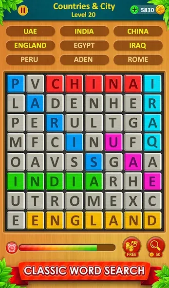 Взломанная Word Game 2024 — Word Connect (Ворд Гейм 2023)  [МОД Все открыто] — полная версия apk на Андроид screen 2