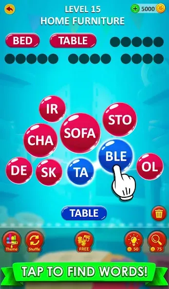 Взломанная Word Game 2024 — Word Connect (Ворд Гейм 2023)  [МОД Все открыто] — полная версия apk на Андроид screen 4