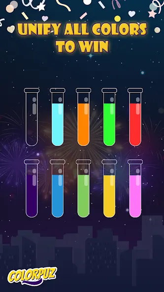 Взлом Colorpuz — Water Sort Puzzle (Колорпаз)  [МОД Много монет] — стабильная версия apk на Андроид screen 3