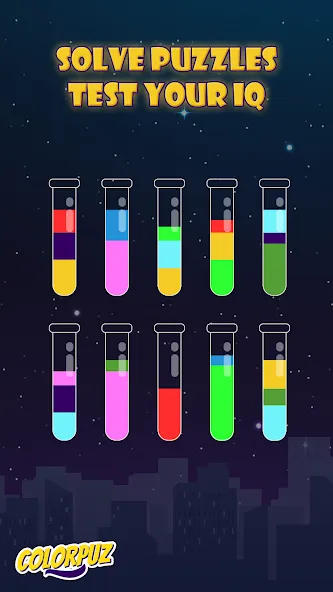 Взлом Colorpuz — Water Sort Puzzle (Колорпаз)  [МОД Много монет] — стабильная версия apk на Андроид screen 4