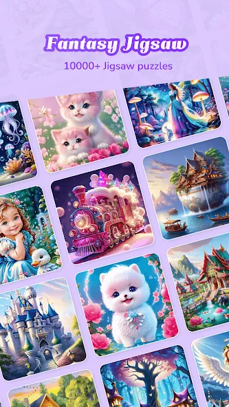 Скачать взломанную Fantasy Jigsaw — HD Puzzle (Фэнтези Пазл)  [МОД Menu] — последняя версия apk на Андроид screen 1