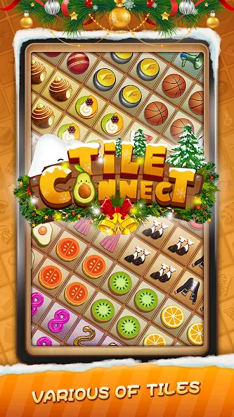 Взлом Tile Connect — Matching Games (Тайл Коннект)  [МОД Все открыто] — последняя версия apk на Андроид screen 1