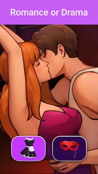 Скачать взлом LUV: Anime Girls Adult Game XX (ЛЮВ)  [МОД Бесконечные деньги] — стабильная версия apk на Андроид screen 3