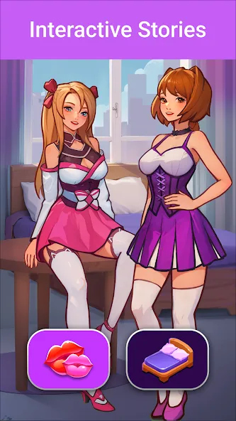 Скачать взлом LUV: Anime Girls Adult Game XX (ЛЮВ)  [МОД Бесконечные деньги] — стабильная версия apk на Андроид screen 4