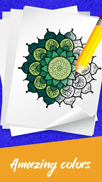 Скачать взлом Mandala Coloring Book Game (Мандала Книга раскрасок  Игра)  [МОД Все открыто] — полная версия apk на Андроид screen 3
