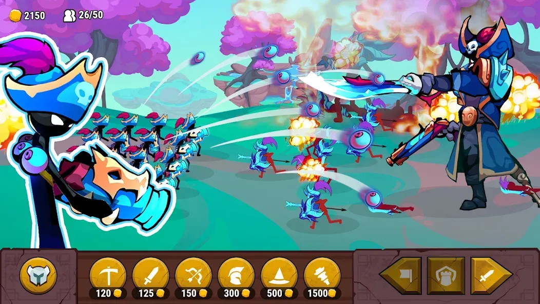 Скачать взлом Stick of Thrones (Стикмен война)  [МОД Unlimited Money] — полная версия apk на Андроид screen 3