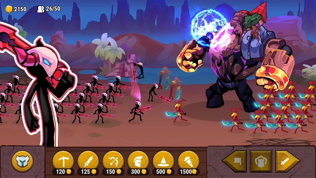 Скачать взлом Stick of Thrones (Стикмен война)  [МОД Unlimited Money] — полная версия apk на Андроид screen 5