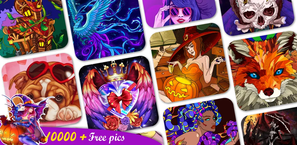Скачать взлом Coloring Book -Paint by Number (Малер Плюс)  [МОД Mega Pack] — последняя версия apk на Андроид screen 1