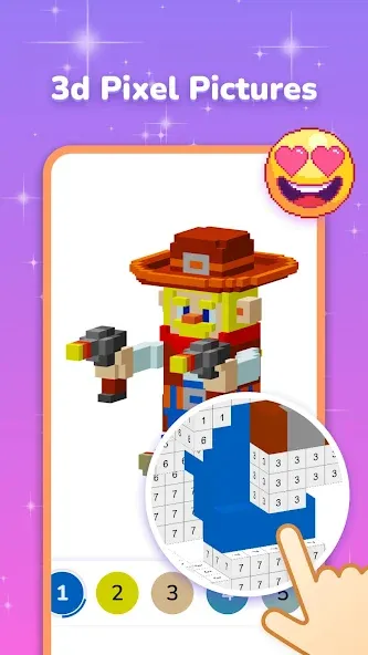 Взлом Pixel Coloring-Color by number  [МОД Unlocked] — полная версия apk на Андроид screen 4