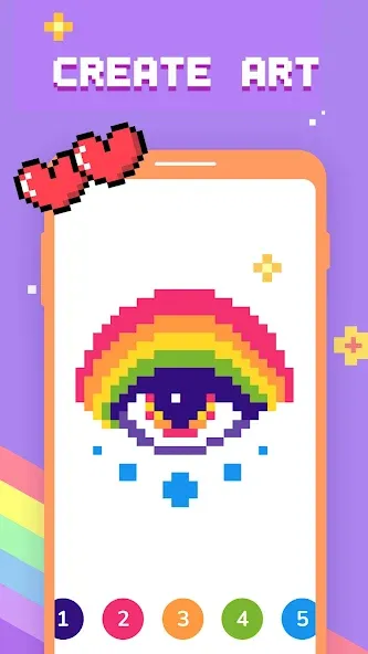 Скачать взломанную Paint by Number — Pixel Art  [МОД Menu] — последняя версия apk на Андроид screen 3