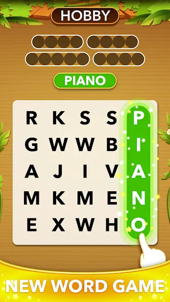 Скачать взлом Word Heaps Search — Word Games (Ворд Хипс Срч)  [МОД Unlocked] — последняя версия apk на Андроид screen 1