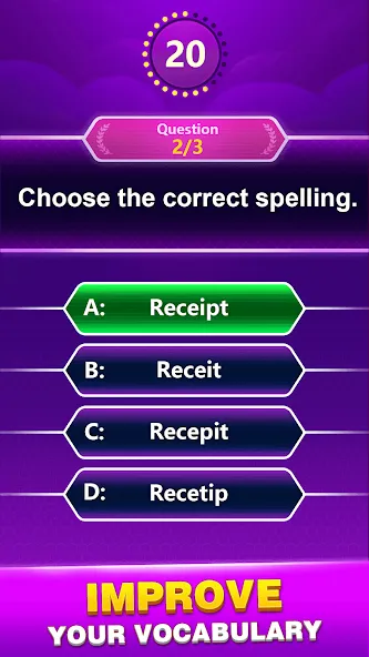 Взлом Spelling Quiz — Word Trivia (Спеллинг Квиз)  [МОД Unlimited Money] — стабильная версия apk на Андроид screen 4