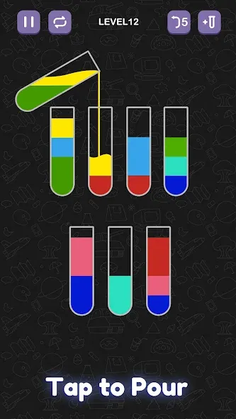 Скачать взлом Water Sort Puzzle — Sort Color  [МОД Много монет] — последняя версия apk на Андроид screen 1