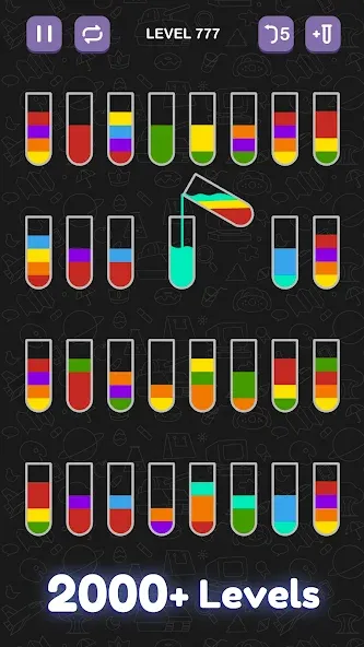 Скачать взлом Water Sort Puzzle — Sort Color  [МОД Много монет] — последняя версия apk на Андроид screen 2
