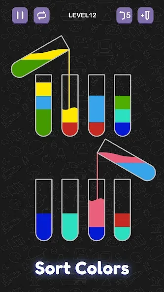 Скачать взлом Water Sort Puzzle — Sort Color  [МОД Много монет] — последняя версия apk на Андроид screen 3