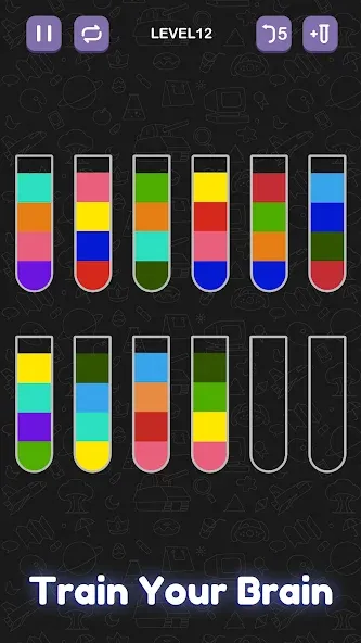 Скачать взлом Water Sort Puzzle — Sort Color  [МОД Много монет] — последняя версия apk на Андроид screen 4