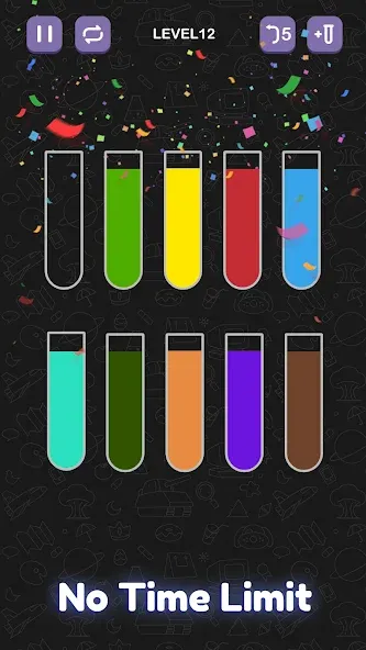 Скачать взлом Water Sort Puzzle — Sort Color  [МОД Много монет] — последняя версия apk на Андроид screen 5