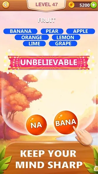 Скачать взломанную Word Bubble Puzzle — Word Game  [МОД Бесконечные монеты] — полная версия apk на Андроид screen 3