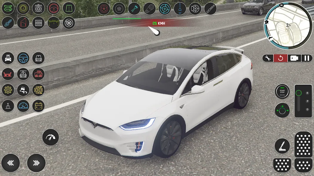 Взломанная Electric Tesla Model X Driver (Электрический водитель   )  [МОД Много монет] — стабильная версия apk на Андроид screen 3